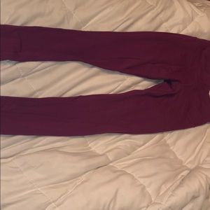 Purple workout leggings